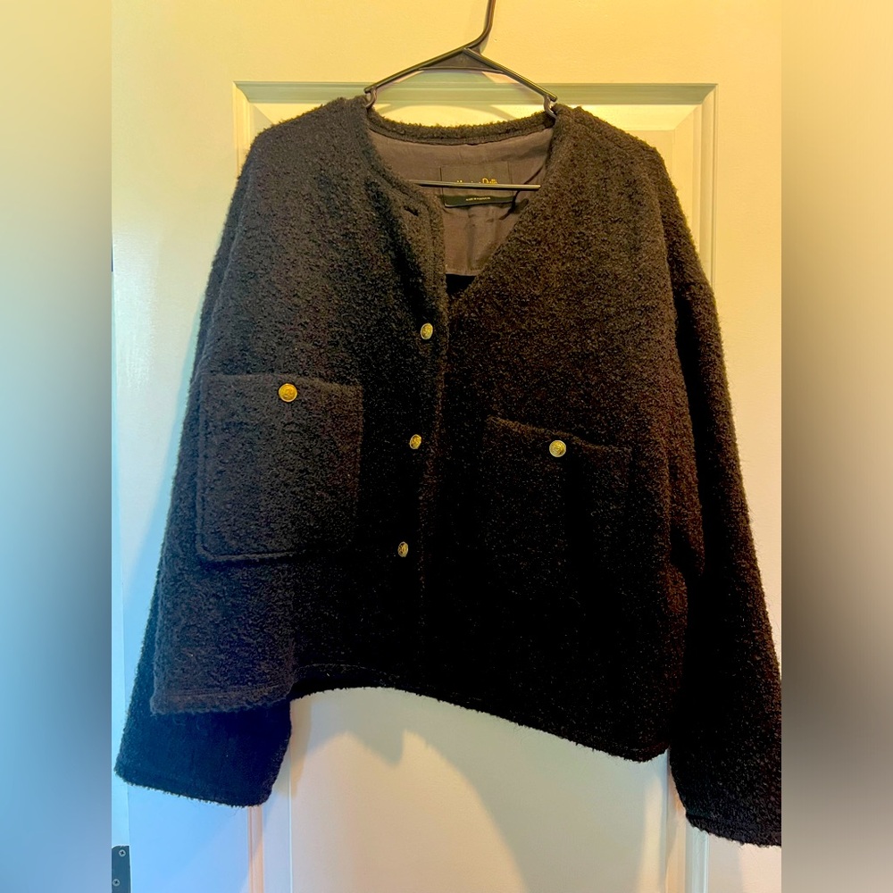 NWOT Massimo Dutti boucle sweater/jacket